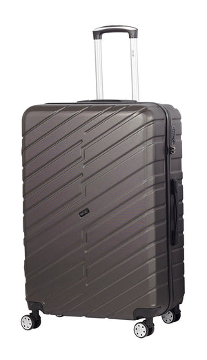 Trolley Valigia Grande Rigido 4 Ruote TSA in ABS Ravizzoni Cuba Grigio