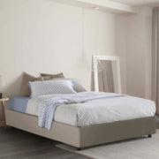Arbo, Letto Piazza e Mezza Contenitore Made in Italy, Grigio Tortora