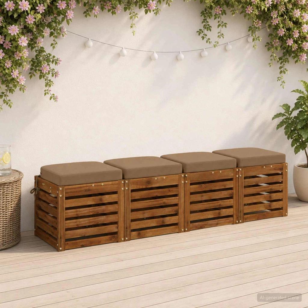 Cuscini per sedile a 4 pezzi SOEST 4 pcs 100% Poliestere 945218