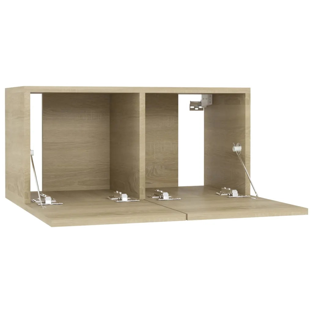 Mobili Porta TV Pensili 2pz Rovere Sonoma 60x30x30 cm 804518