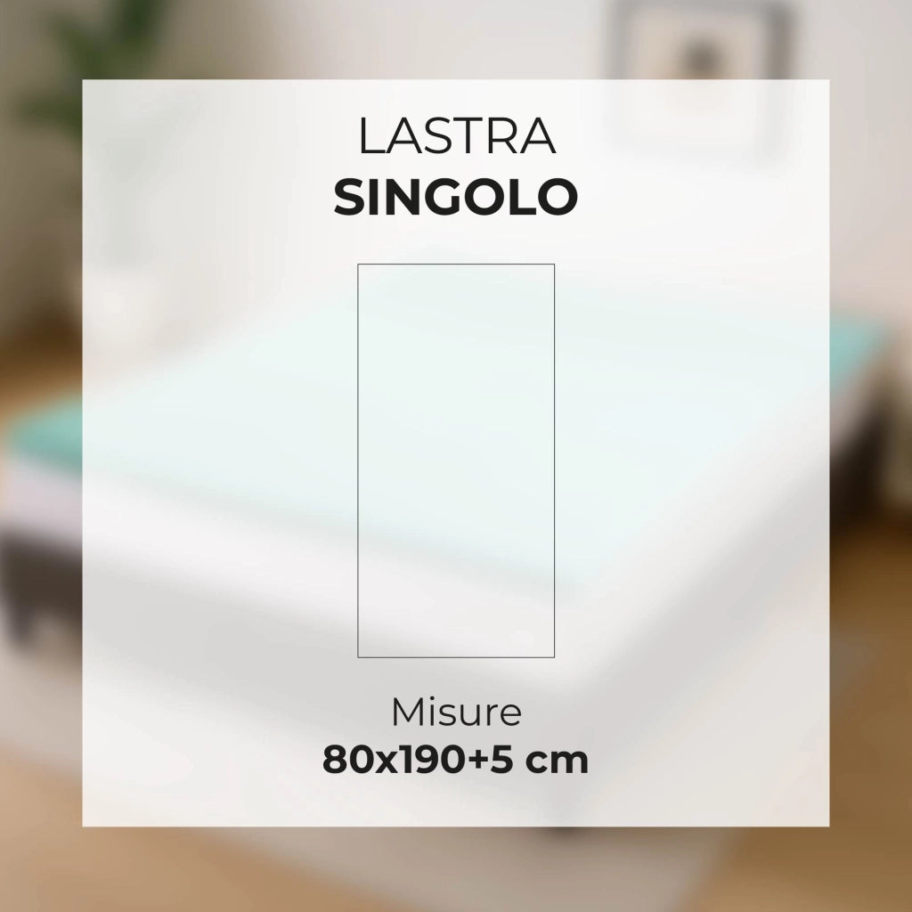 Topper Memory Foam 5 Zone 5 cm Effetto Rinfrescante Made in Italy Migliora Circolazione e Comfort del Sonno Correttore Materasso Coprimaterasso Alto Lastra Singolo