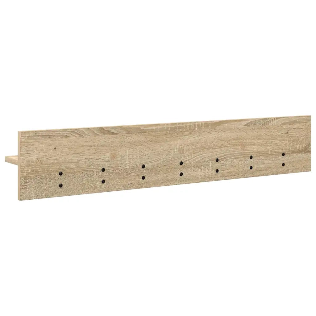 vidaXL Appendiabiti a muro rovere sonoma 100 x 10.5 x 18 cm