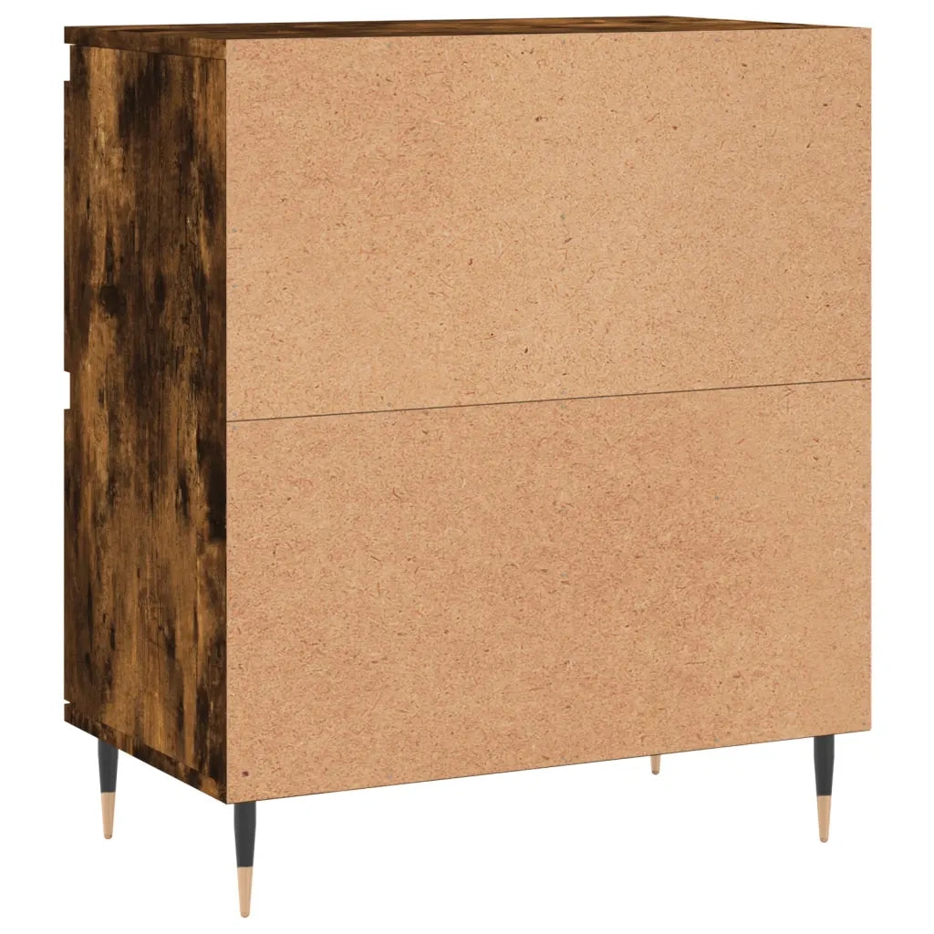 Credenze 2 pz | Madia | Buffet da pranzo | Armadio da pranzo Rovere Fumo in Legno Multistrato