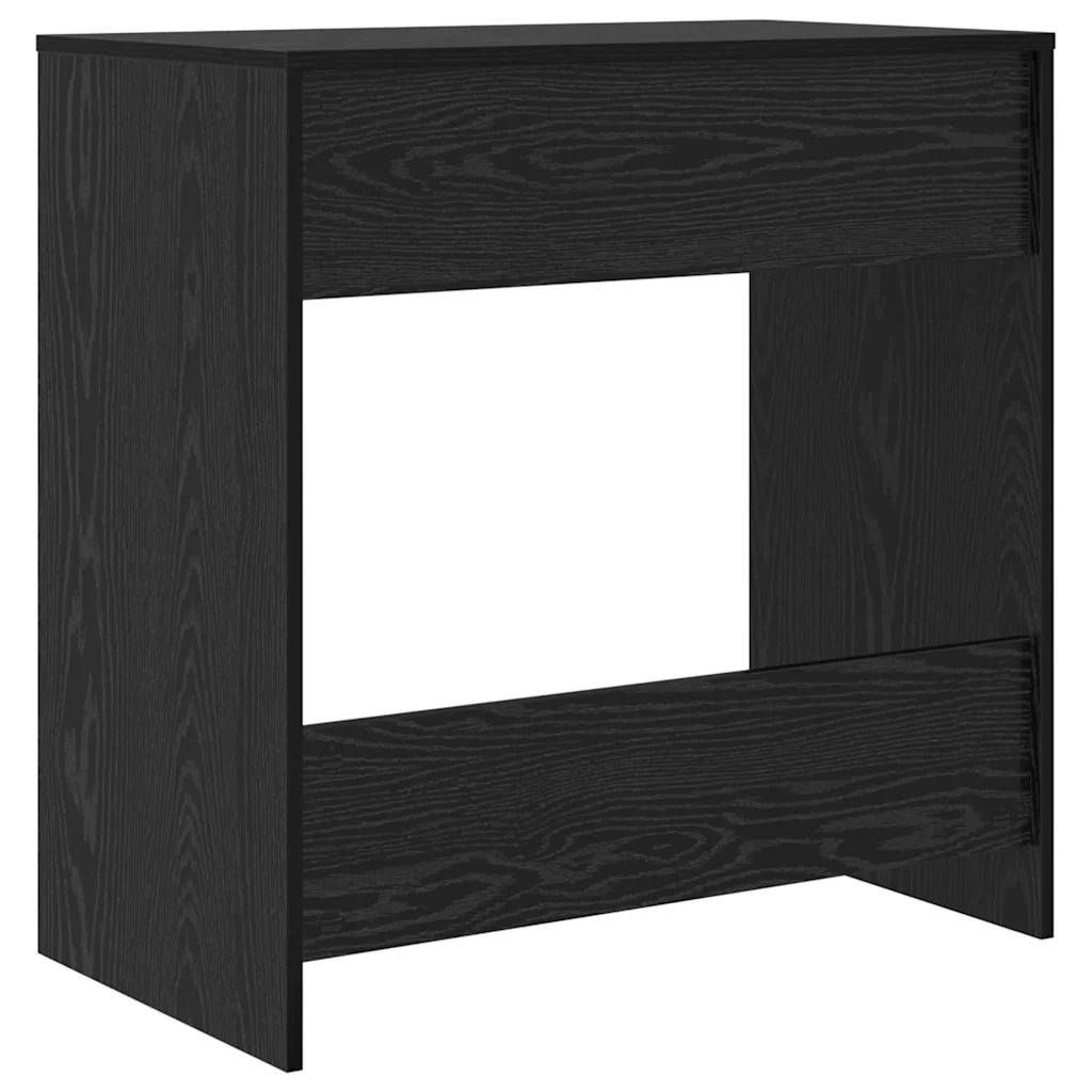 vidaXL Scrivania Rovere nero 77,5 x 43 x 79 cm Legno multistrato