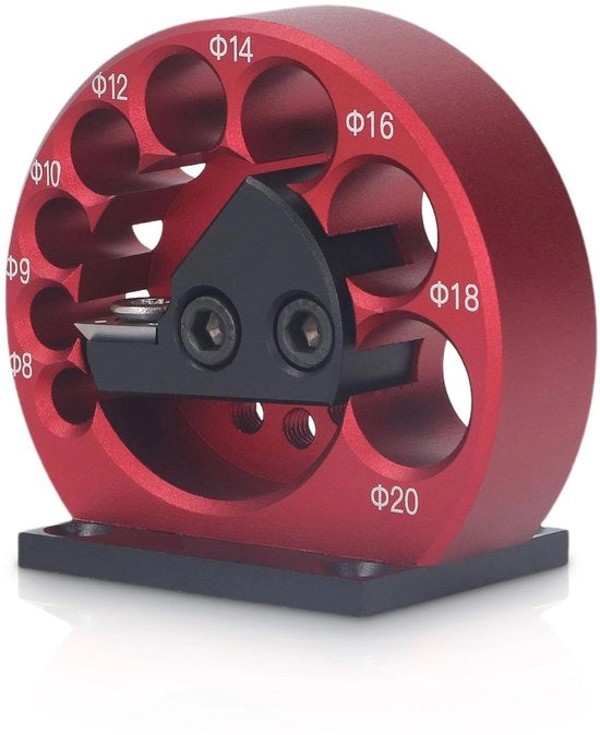 Posizionatore per tubi 8-20 mm - Aiuto alla posizionamento - Lega di alluminio - Lame in duro metallo - Facile da utilizzare - Alta precisione - Attrezzo per lavorazione del legno