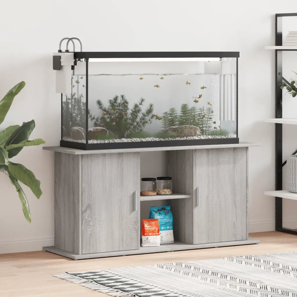 Supporto Acquario 121x41x58 cm Legno Multistrato Grigio Sonoma CFW3920105