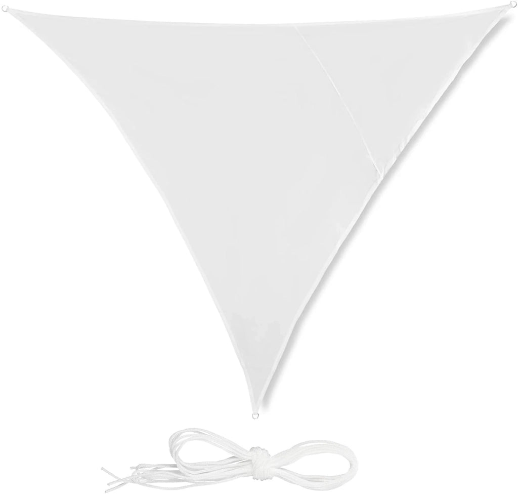 Vela ombreggiante triangolare 3 x 3 x 3 m bianca 13_0002938