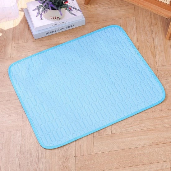 Matraccio rinfrescante per animali domestici - 100x75cm Matraccio rinfrescante per gatti - Matraccio rinfrescante con gel per animali domestici - Adatto per cani e gatti - Utilizzabile in gabbie, recinti, letti e divani - Lavabile in lavatrice
