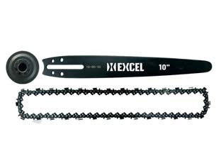 KIT BARRA CARVING+CATENA+CAMPANA FRIZIONE PER MOTOSEGA CM.25  cm.2510  passo 1/4050 (mm.1,3)    EXCEL