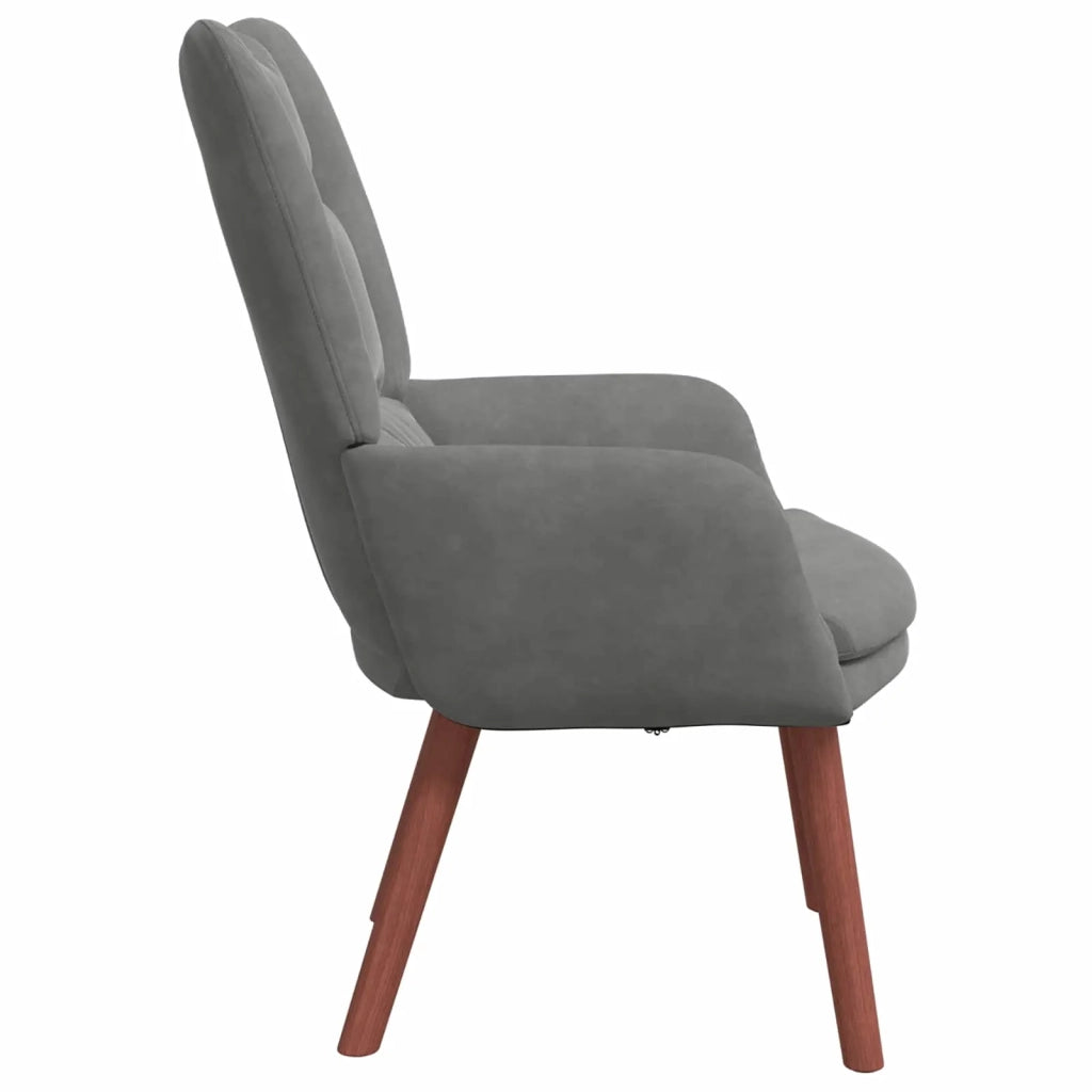 poltrona Grigio scuro 63 x 67 x 94 cm Velluto 42001804