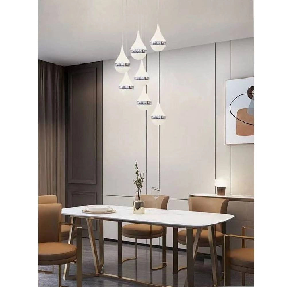 Trade Shop - Lampada A Sospensione Led 80watt Design Goccia A Cascata Luce 6500k 4000k Lp-18a -