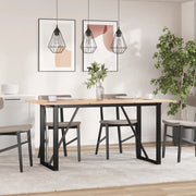 Telaio Gambe a O per Tavolo da Pranzo 120x60x73 cm in Acciaio 357886