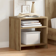 Comodino-Tavolino da notte Rovere Artigianale 40x30x40 cm in Legno Multistrato 739831