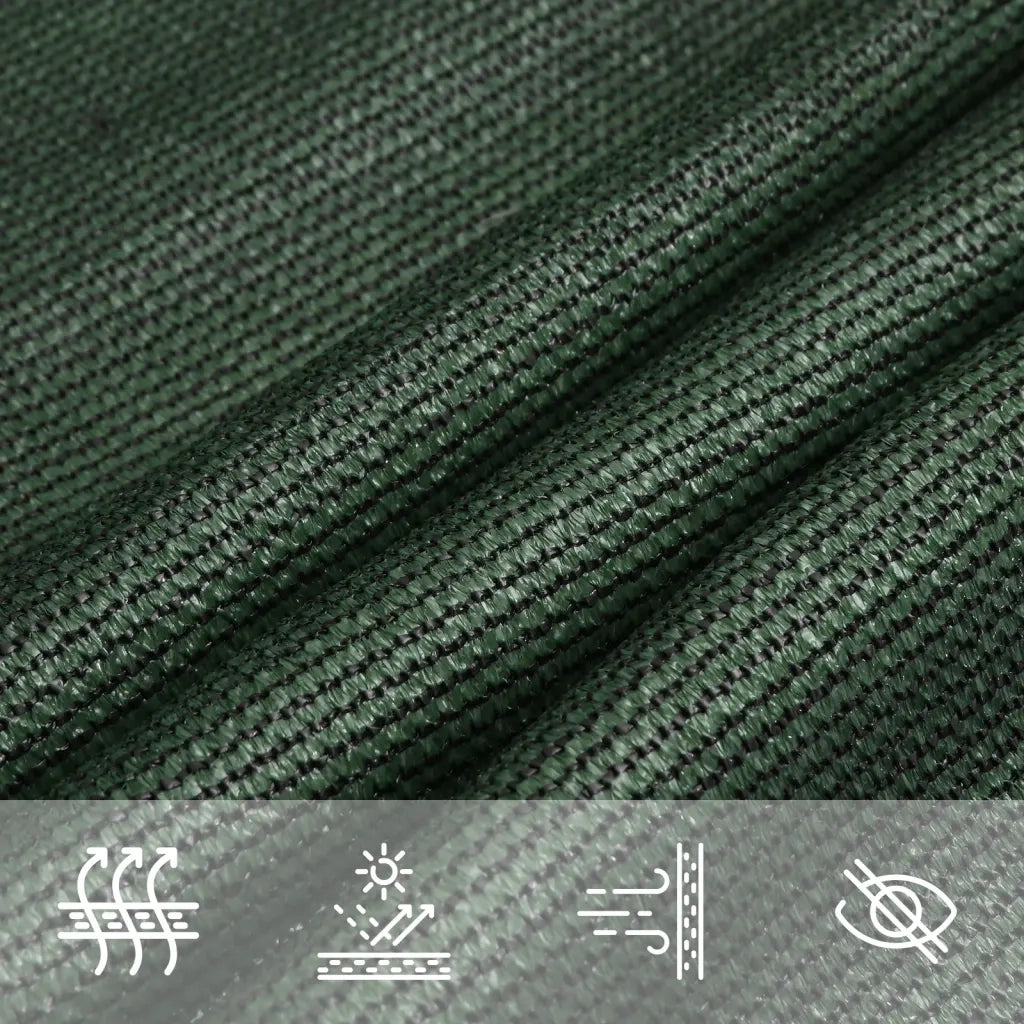 Vela Parasole 160 g/m² Verde Scuro 4x7 m in HDPE 311465