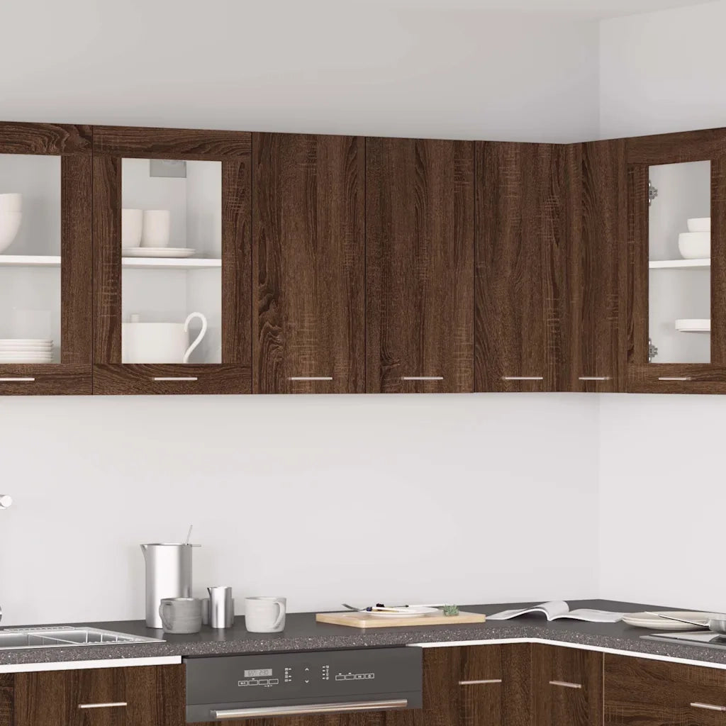 Mobile Pensile Rovere Marrone 60x31x60 cm Legno Ingegnerizzato cod mxl 73685