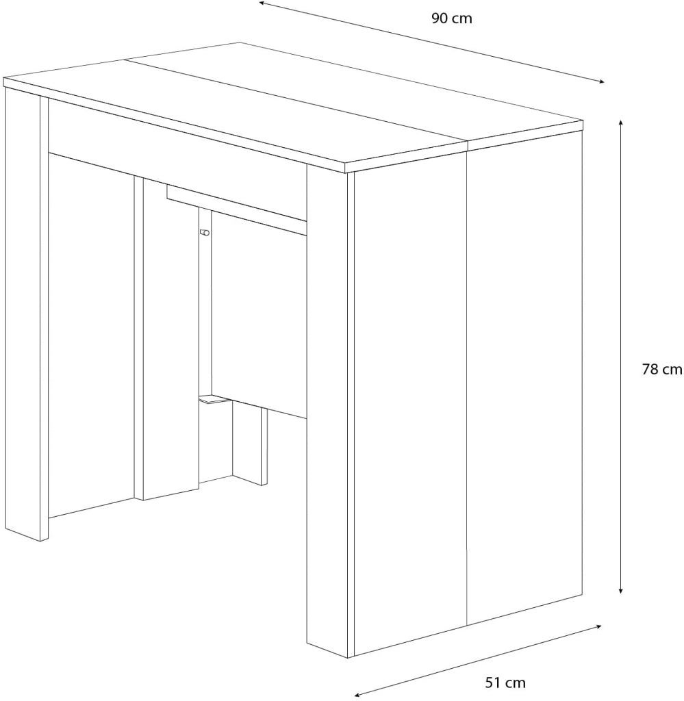 Tavolo Consolle Allungabile Oslo Plus Fino A 3 Metri, Tavolo 14 Posti Salvaspazio Multiposizione, Design Moderno Ed Elegante, Consolle Per Casa E Ufficio, 78 x 51 x 90 cm, Colore Rovere