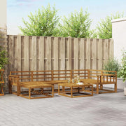 Set di divani da esterno 7 pcs Naturale