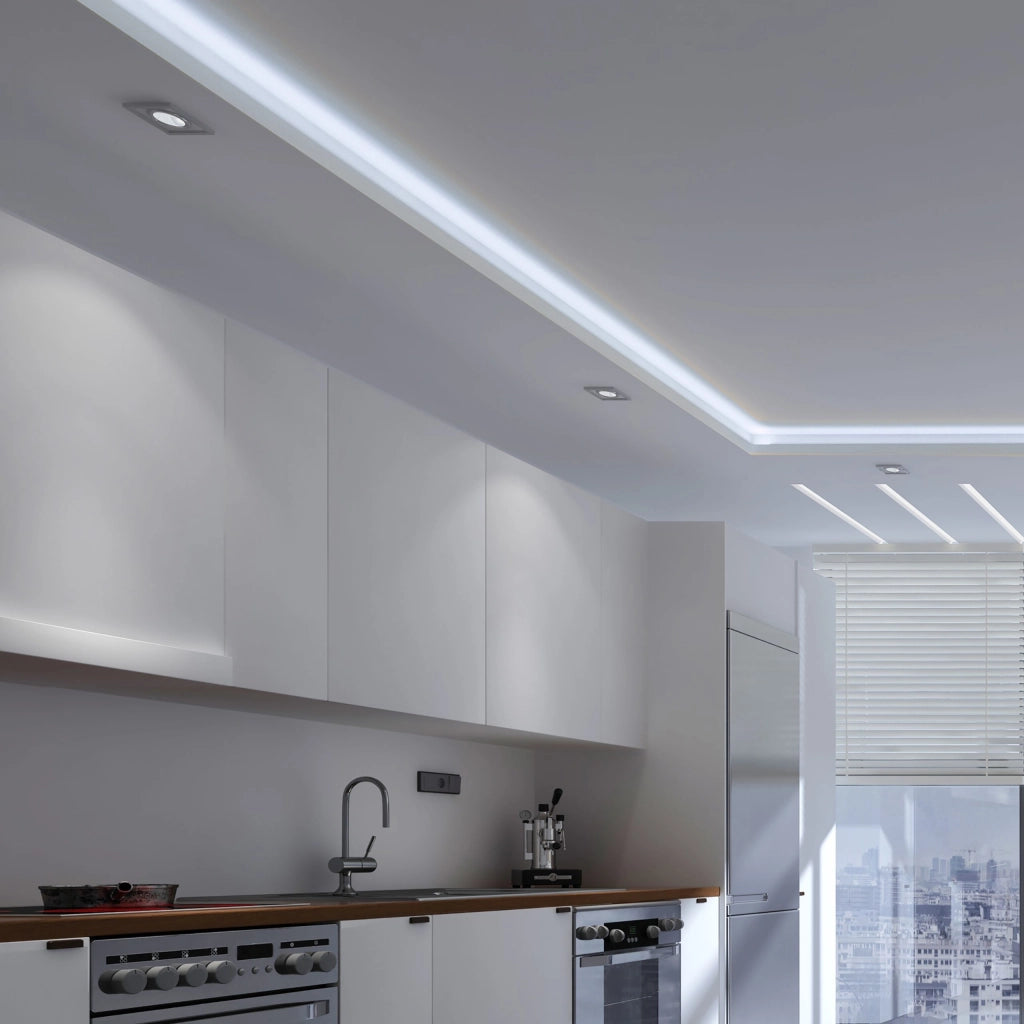 Striscia LED 12V 5m IP65 6500K 2300lm bianco freddo Polux