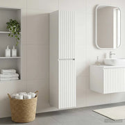 Mobiletto da Bagno a Muro Bianco 33 x 34,5 x 160 cm 890642