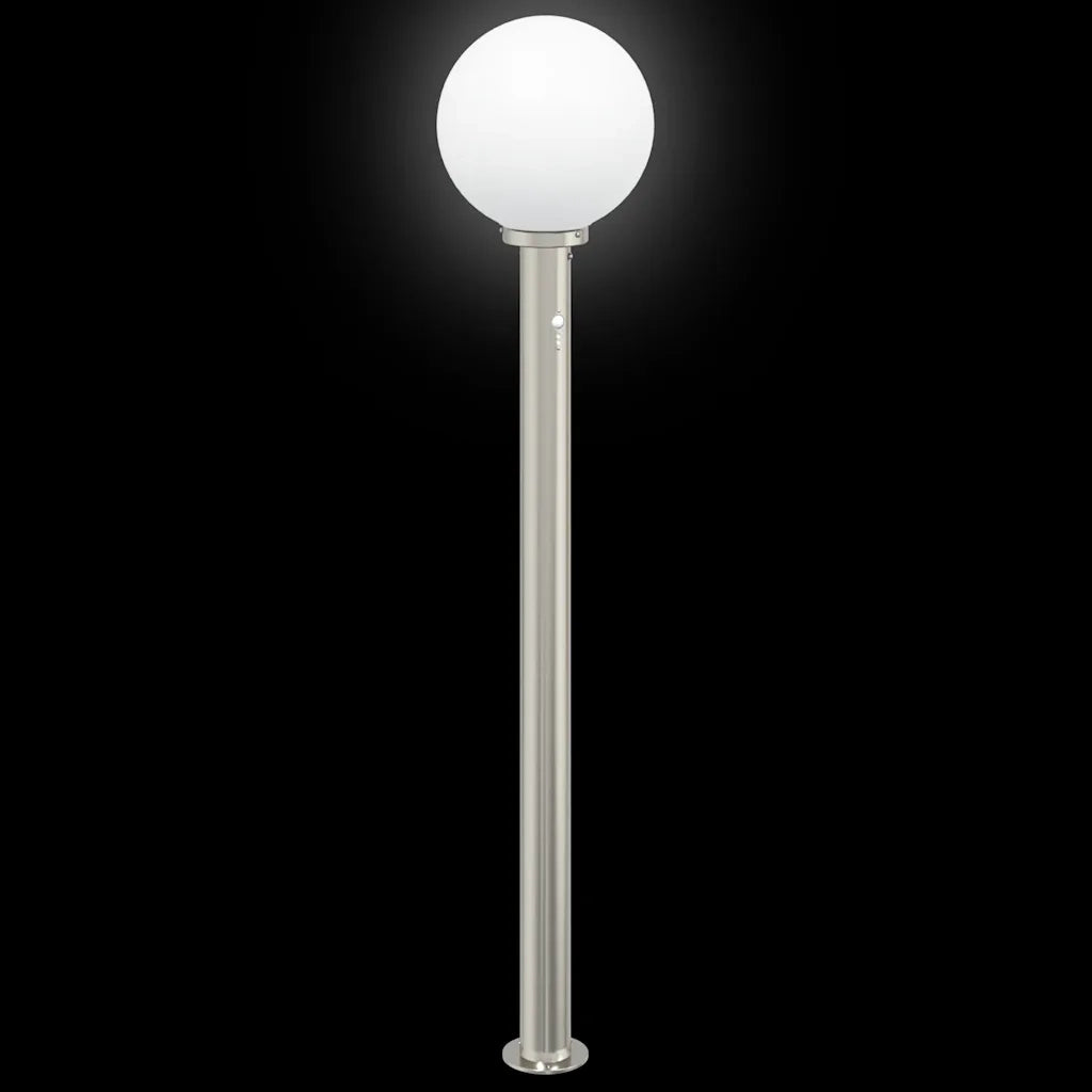 Lampada a paletto con sensore 120 cm Acciaio Inox IP44 4006101