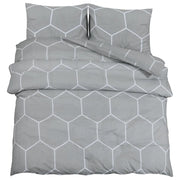 Set Copripiumino Grigio 240x220 cm in Cotone CFW4523059