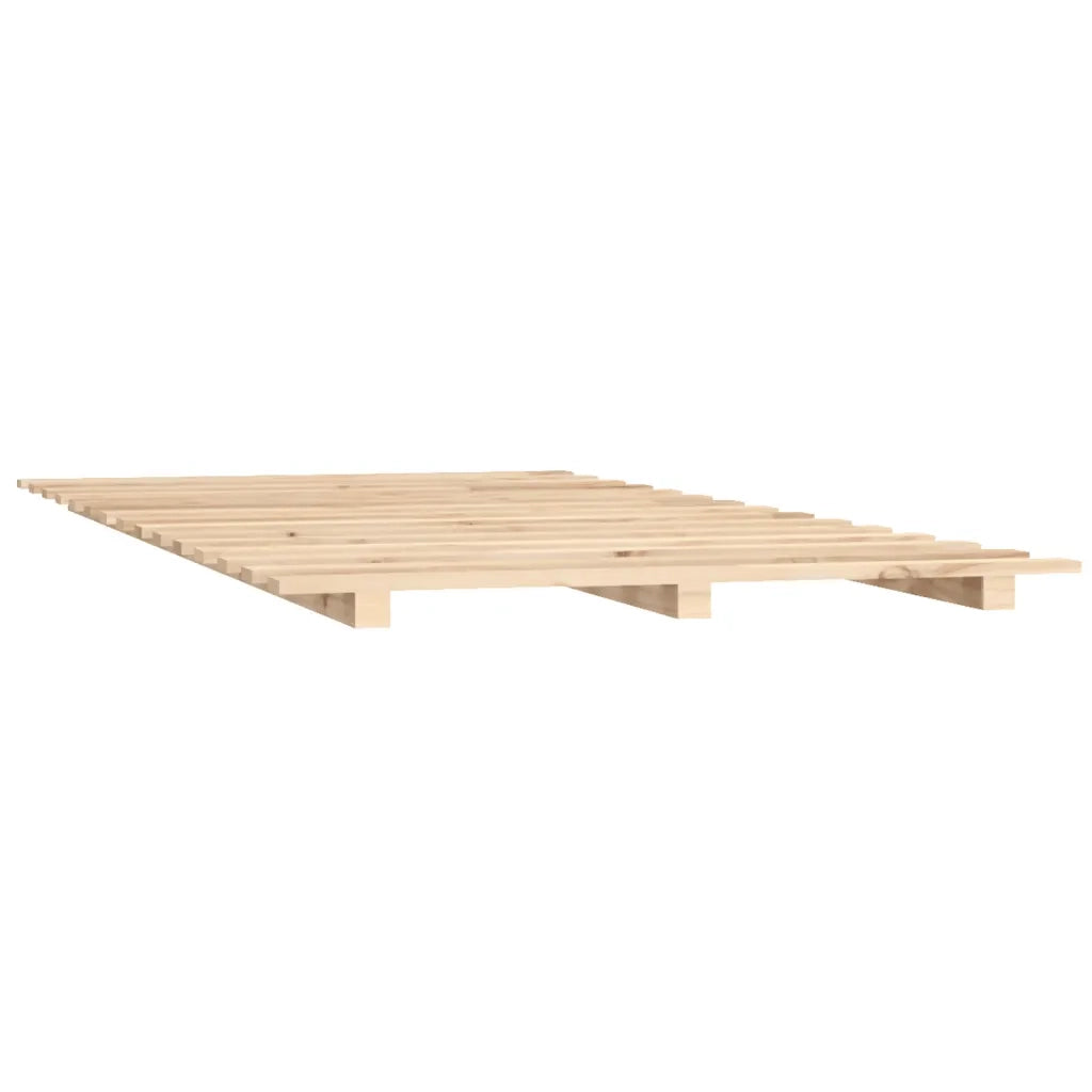Letto senza Materasso 140x190 cm in Legno Massello di Pino 824603