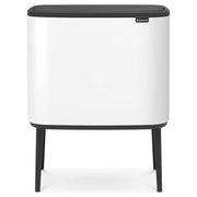 Brabantia 313547 Bo Touch Bin Pattumiera 34 L con 2 Secchi Interni Rimovibili colore Bianco