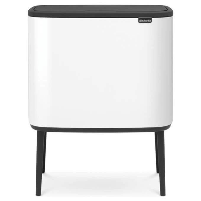 Brabantia 313547 Bo Touch Bin Pattumiera 34 L con 2 Secchi Interni Rimovibili colore Bianco