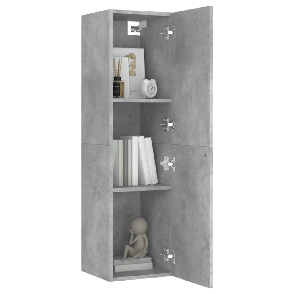 Mobile TV multimediale mensola TV credenza TV sala da pranzo soggiorno camera da letto 30,5 x 30 x 110 cm legno ingegnerizzato grigio 02_0026118