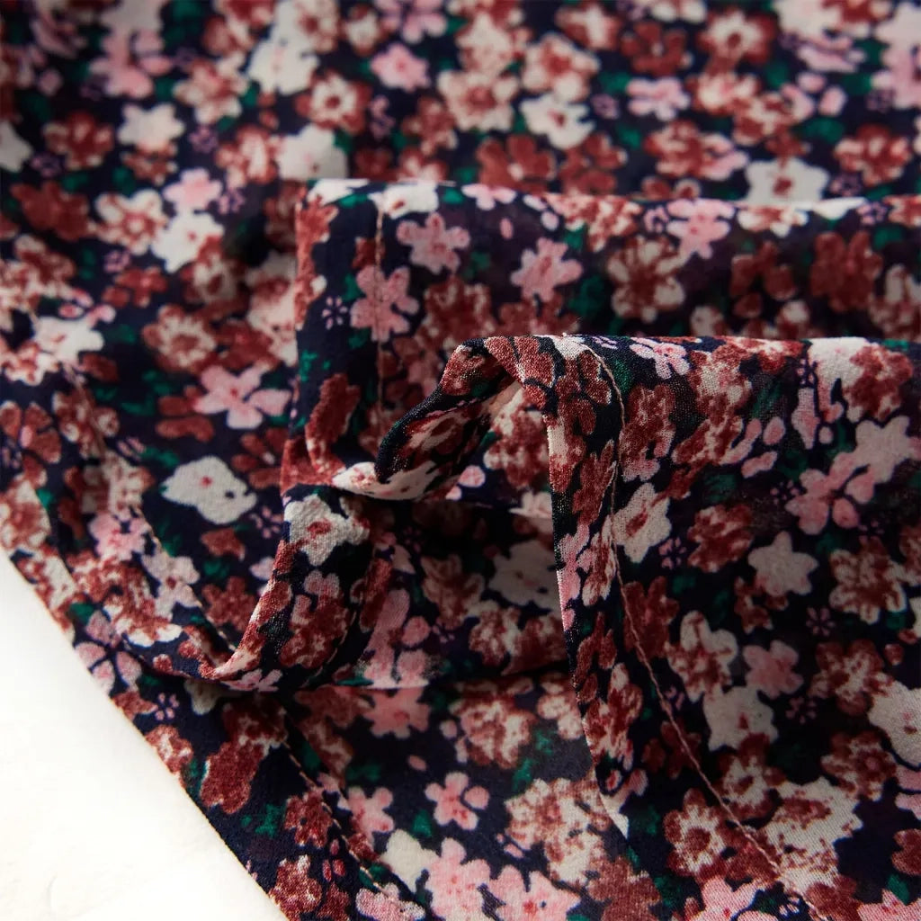 Camicia da Bambina a Maniche Lunghe Rosa Scuro 128 14407