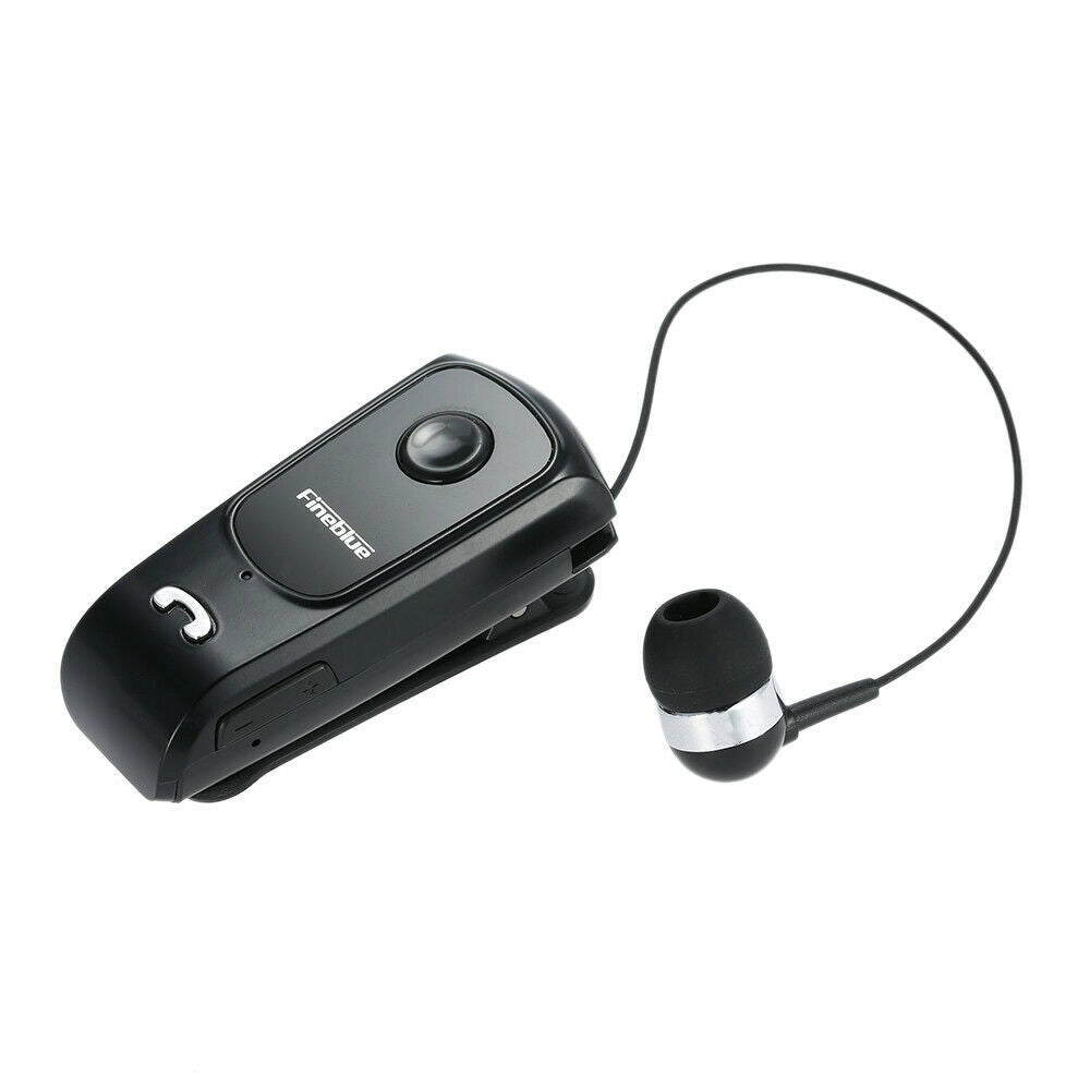 Trade Shop - Auricolare Con Cuffia Retrattile Retraibile Clip Fineblue F920 Per Smartphone -
