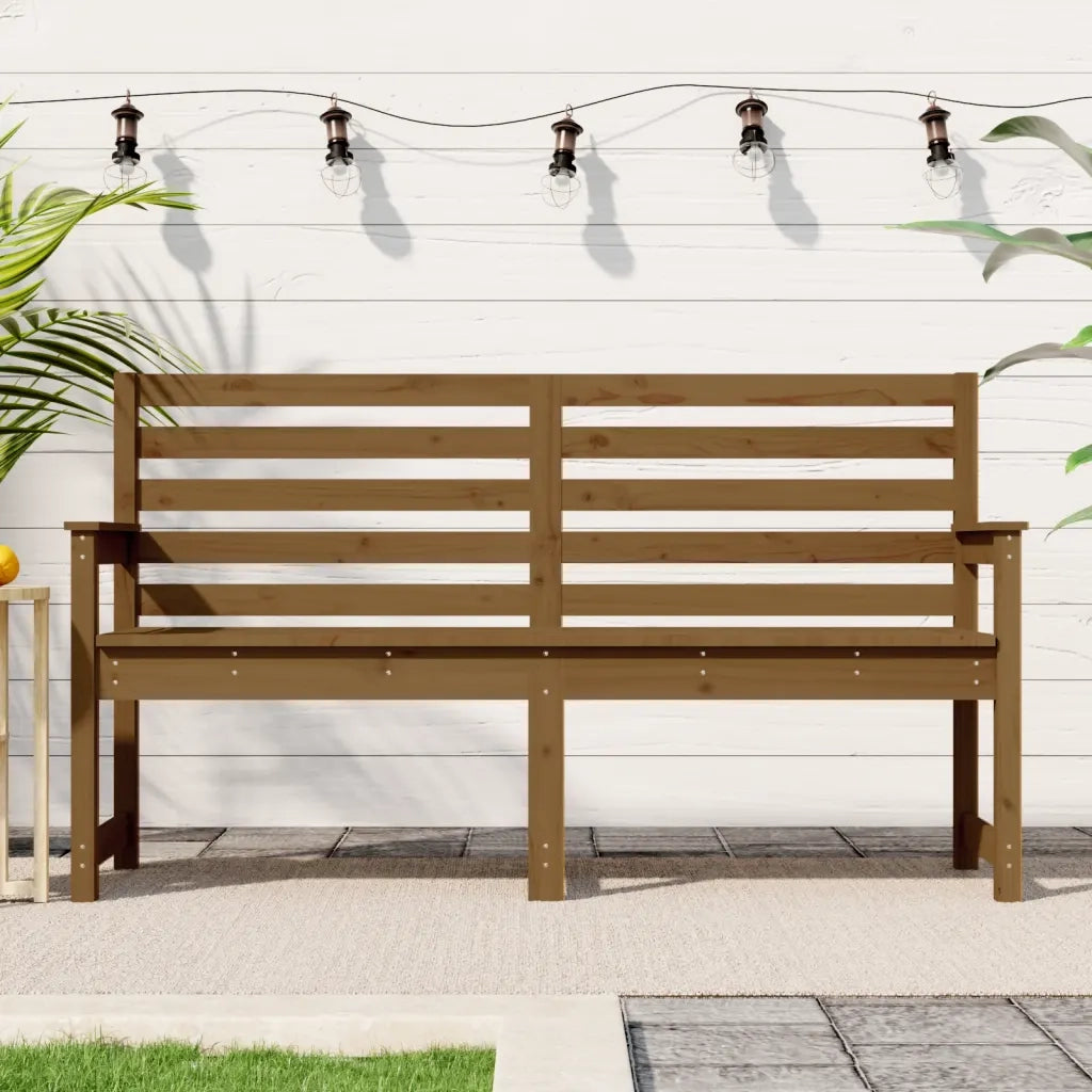 Panca da Giardino Ambra 159,5x48x91,5 cm Legno Massello di Pino 824070