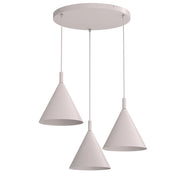 Lampada sospesa Vins 3xGU10 cashmere Luminex
