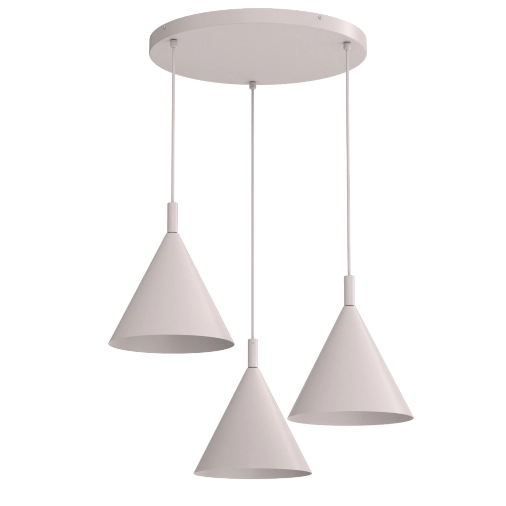 Lampada sospesa Vins 3xGU10 cashmere Luminex