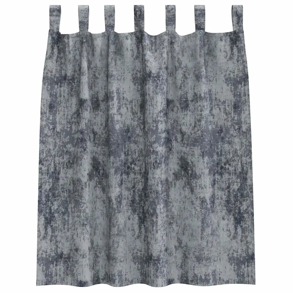 Tende in Velluto 2 pcs Grigio Argento 140 x 140 cm Velluto 4107718