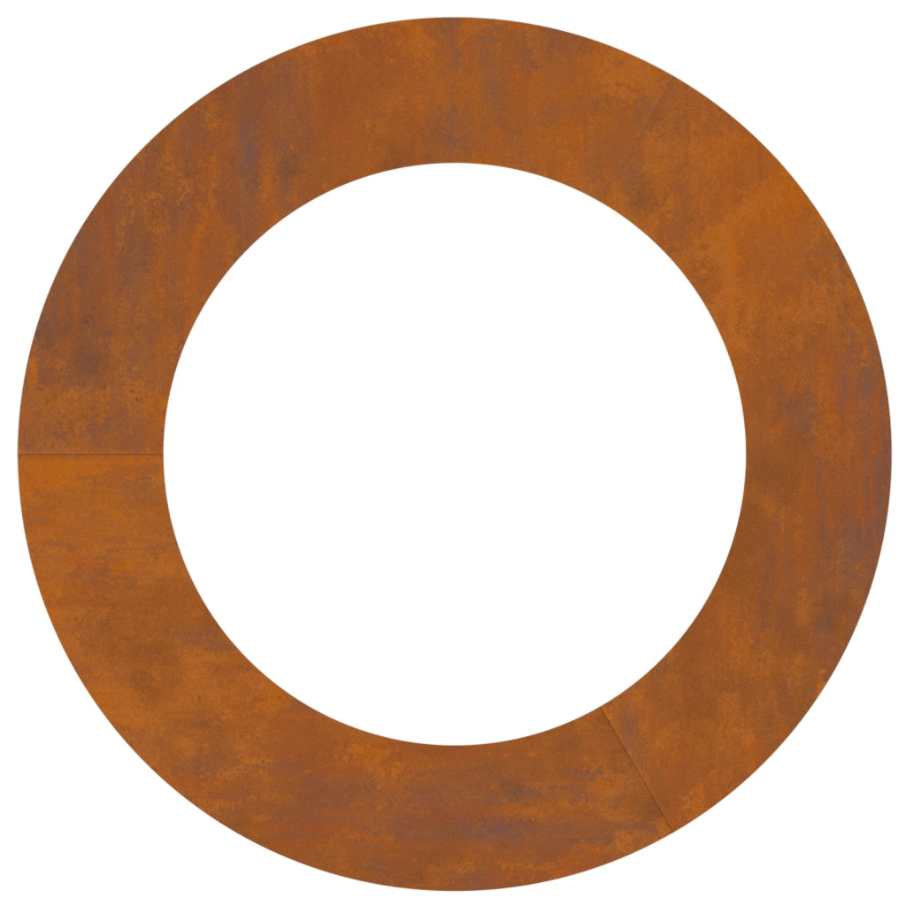 Fioriera in Acciaio Corten Acciaio Corten Grande Intarsi Decorativi