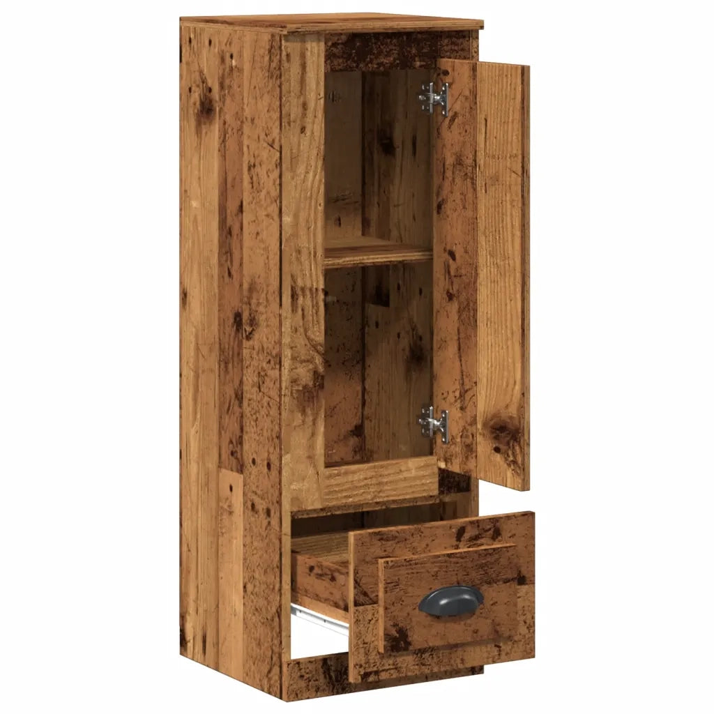Credenza Legno Antico 36x35,5x103,5 cm in Legno Multistrato