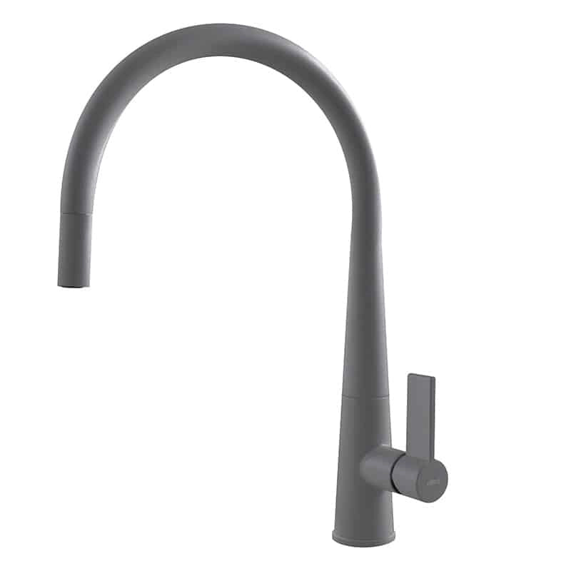Rubinetto Miscelatore Cucina Elleci Athena Plus Granitek Grigio Titanium MMKATP73