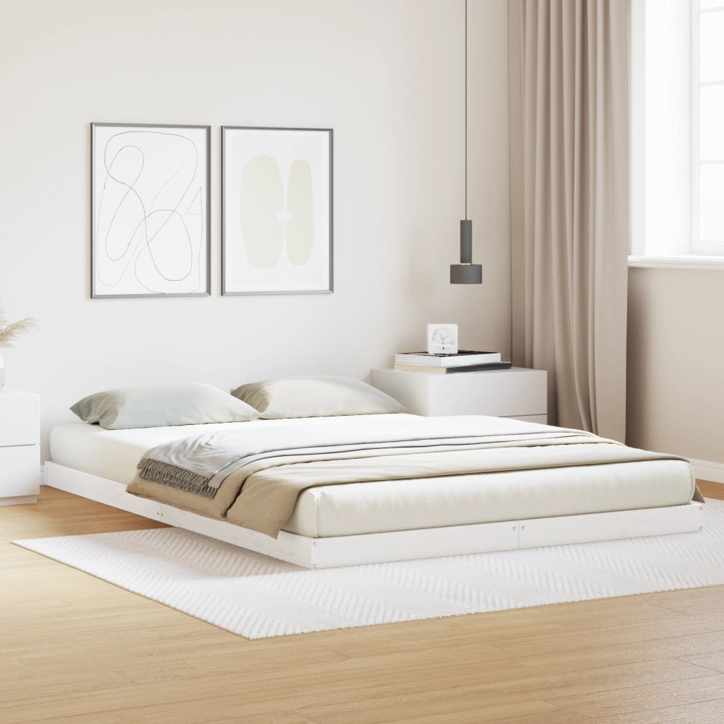 Struttura Letto  160x210 cm in Legno Massello di Pino