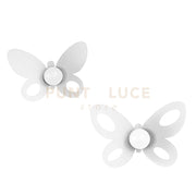 Set ganci appendiabiti di design Butterfly (2pz) Bianco