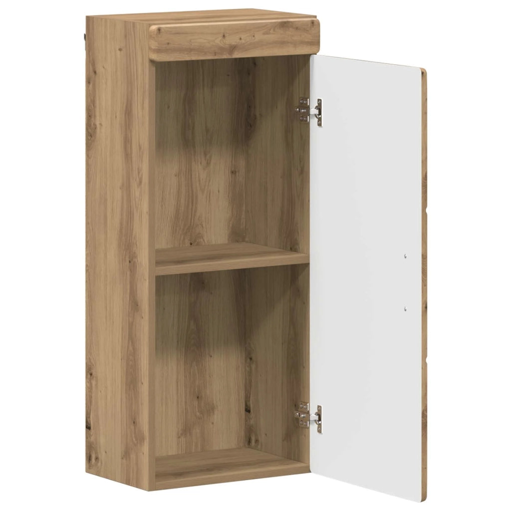 Armadio da bagno a muro con porta TULUM Rovere artigianale 880340