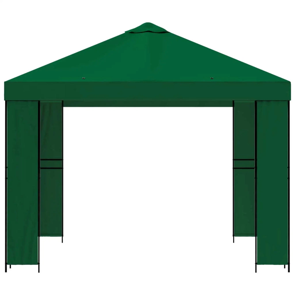 Gazebo 3 x 3 m Verde Poliestere e Acciaio 190 900353