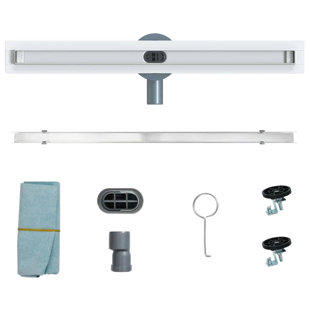 Scolascale per doccia a 360¡ã con modello slim Argento 60 cm CFW5823770