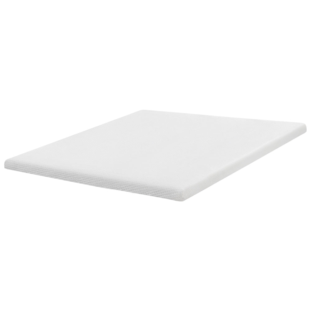 Coprimaterasso in schiuma bianca 180 x 200 cm comfort morbidezza