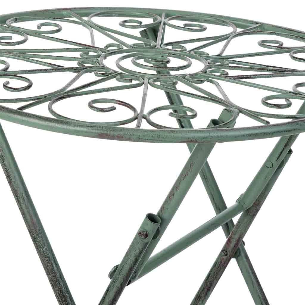 Portavaso in ferro battuto nero, 31x31x40h cm