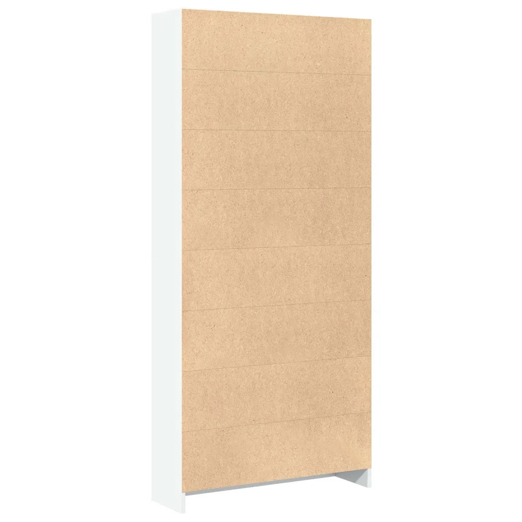 Libreria Bianca 80x24x176 cm in Legno Multistrato 857853