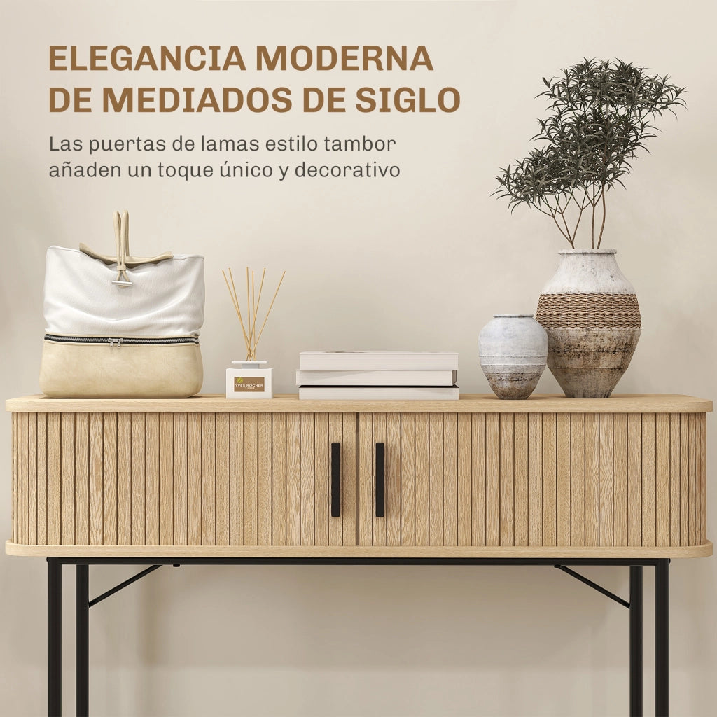 Consola Vintage ¨C zephmum ¨C Robe e Nero 100x30x80 cm