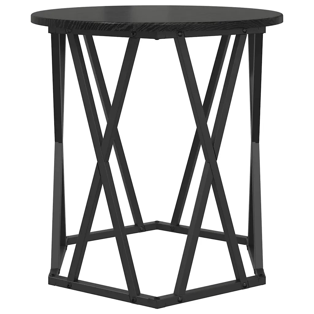 Tavolino da salotto 2 pz-Tavolino da soggiorno-Tavolo Rovere Nero