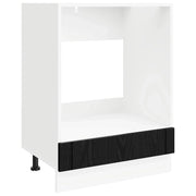 Mobile da cucina moderno dal design funzionale e pratico spazio di archiviazione 60 x 46 x 81 cm realizzato in legno di rovere nero 02_0058400