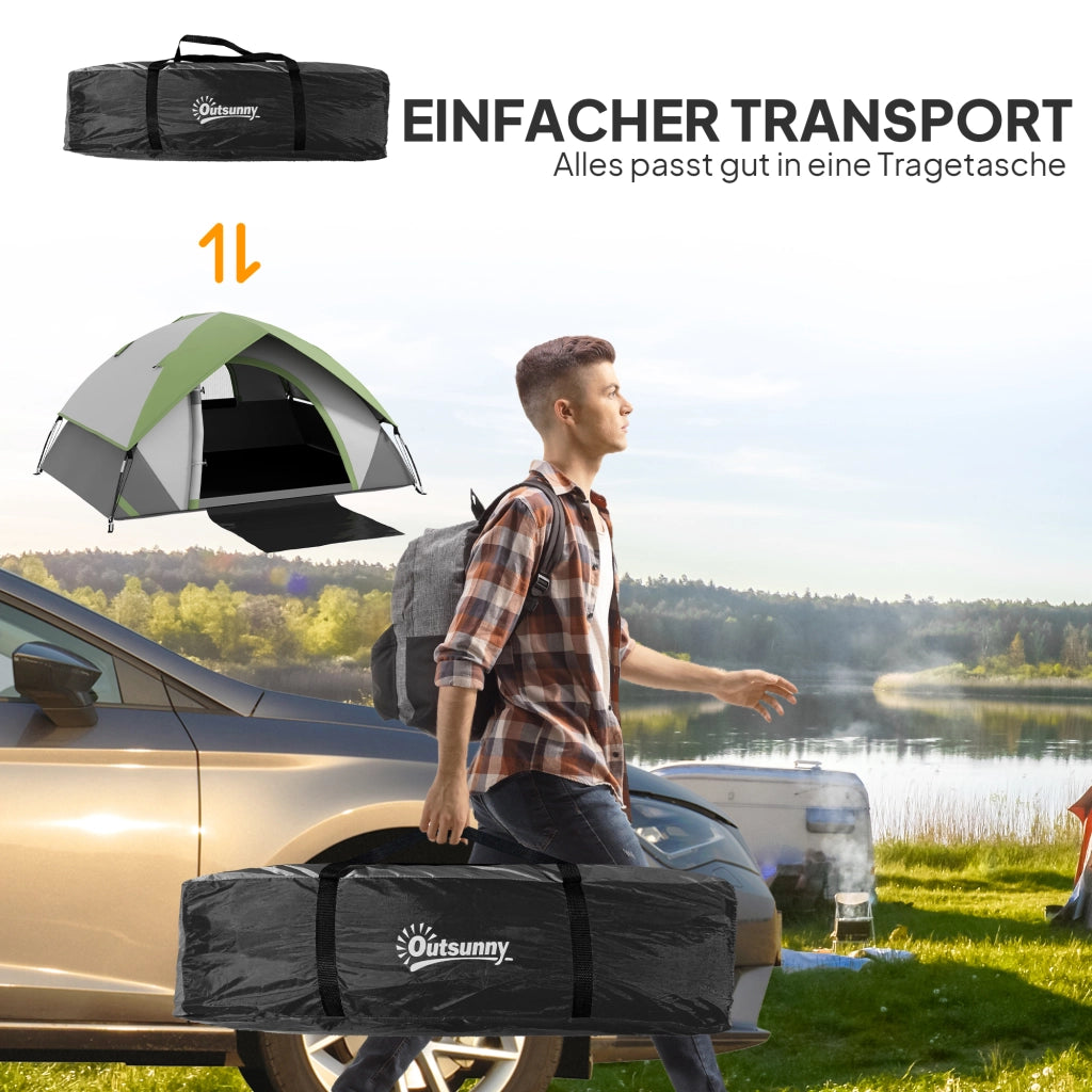 Tenda a cupola per 2 persone ¨C zephmum ¨C grigio verde